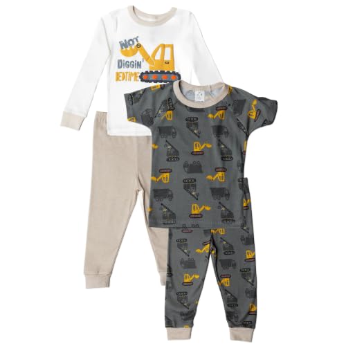 Image of Gerber Baby Boys 4 Piece Pajama Set