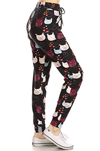 Image of Leggings Depot Premium Jogger Women's Popular Print High Waist Track Pants(S-XL)