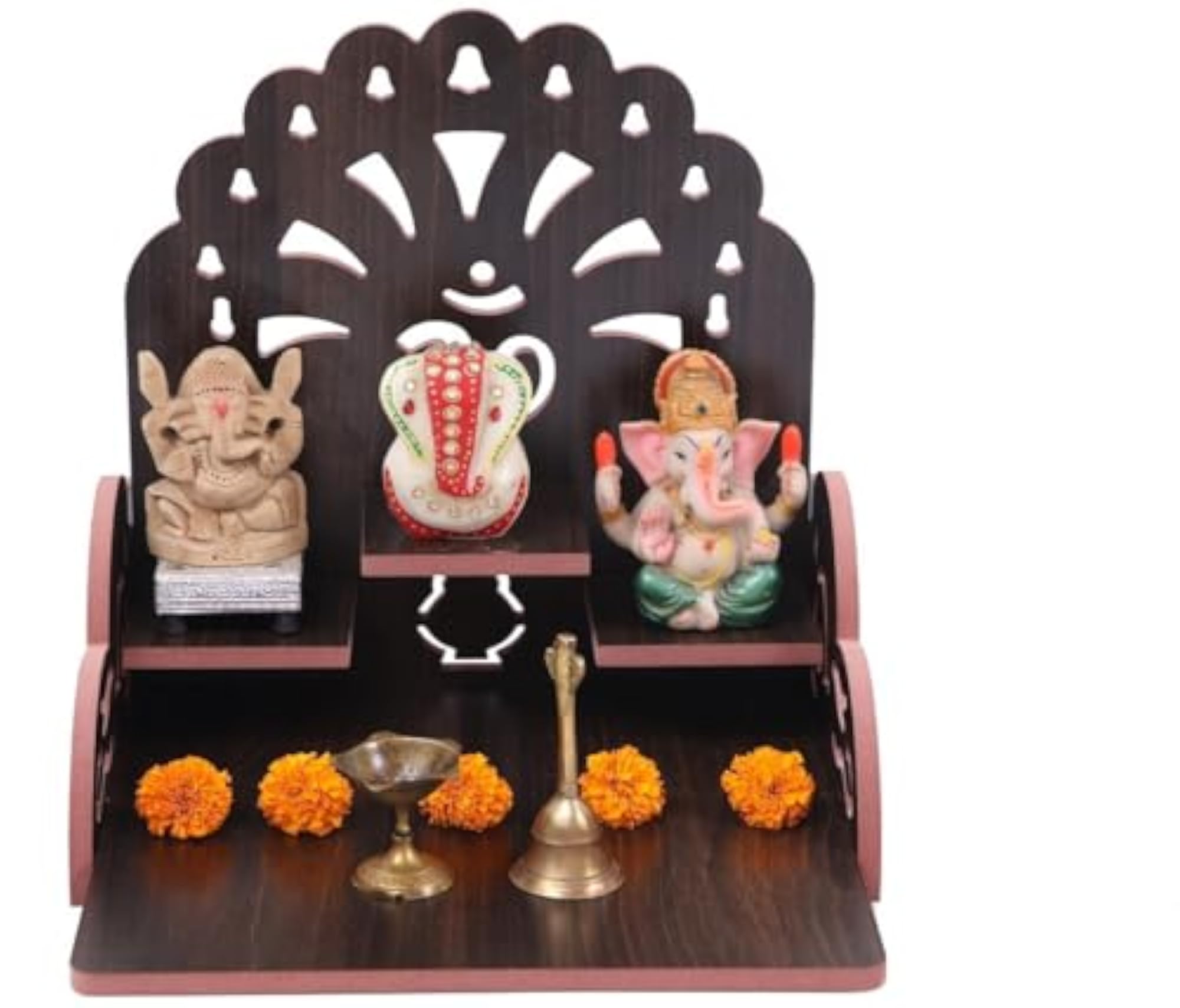 Decent Wooden Temple for Home and Office