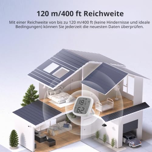 SONOFF SNZB-02D Zigbee Temperatur- und Feuchtigkeitssensor,Zigbee LCD Smart Thermometer Hygrometer,Zigbee Hub Erforderlich… – Ansicht 8