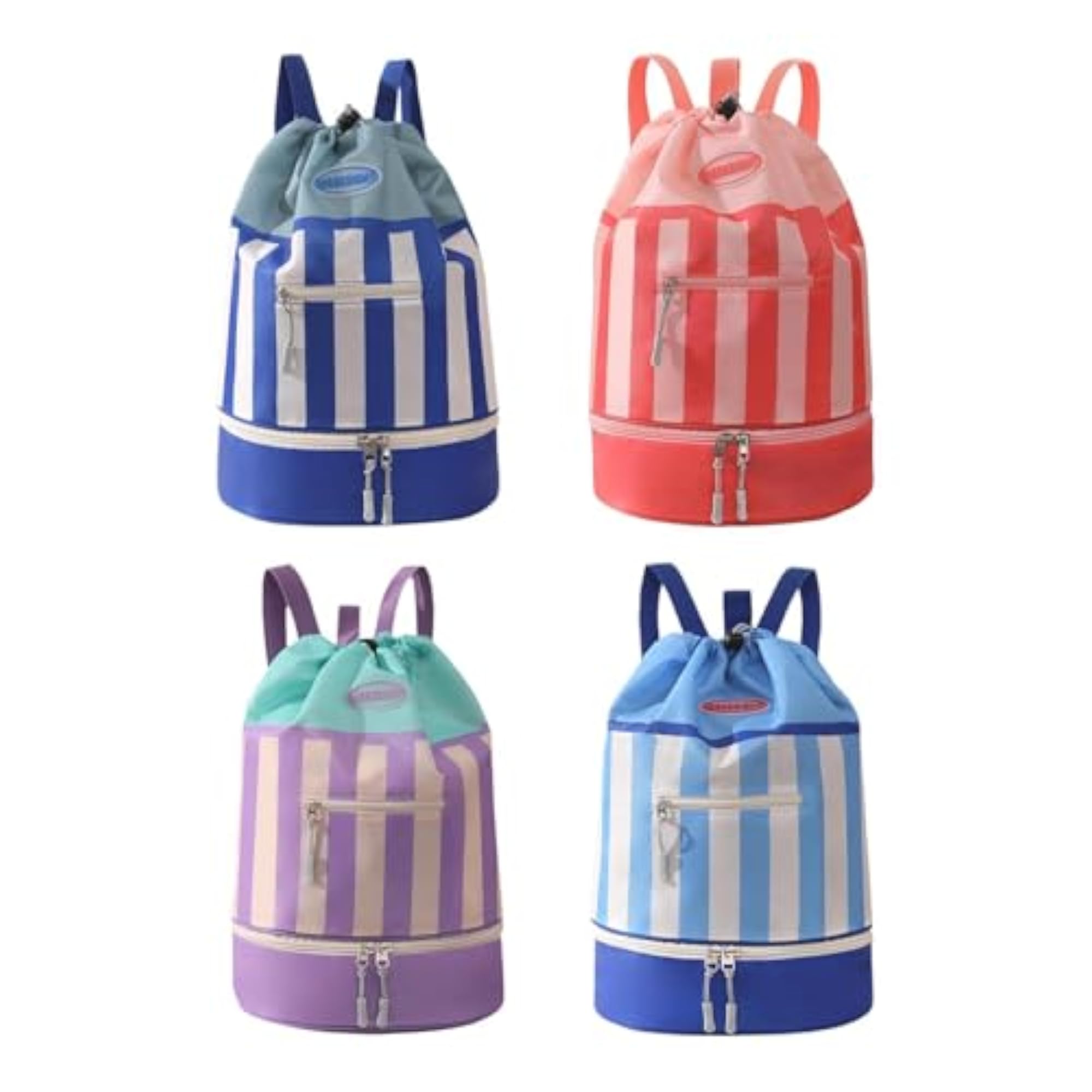Kids Drawstring Backpack Lightweight Swimming Bag, Purple