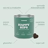 11-in-1 Grünlippmuschel Hund Gelenktabletten - Happy Hips 220 Leckerli (650g) von mammaly - Gelenk- & Knochenschutz für Hunde - Praktische Alternative zu Kapseln & Grünlippmuschelpulver für Senior