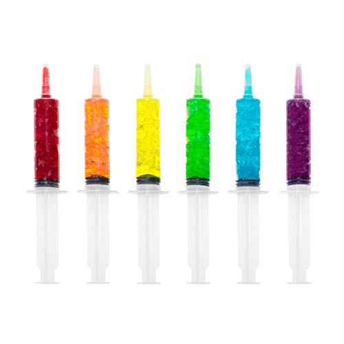 30 Pack 2.5 oz Reusable Jumbo Jello Shot Syringes BPA Free with Oversized