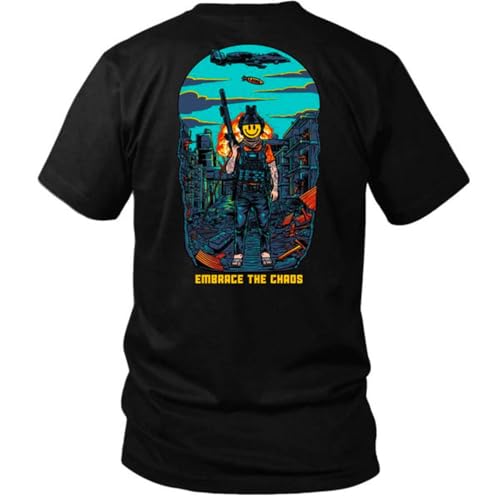 Savage Tacticians Embrace The Chacos Men’s Graphic Tee - Military Inspired Tactical Cotton Shirt - Casual & Tactical Gear