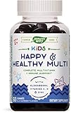 Nature’s Way Kids Happy & Healthy Multivitamin, Vitamin C, Zinc & Elderberry, 60 Gummies