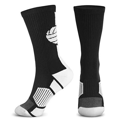 ChalkTalkSPORTS Volleyball Performance Crew Socks - Volleyball - Youth & Adult - Multiple Colors - Volleyball Mid-Calf Socks2