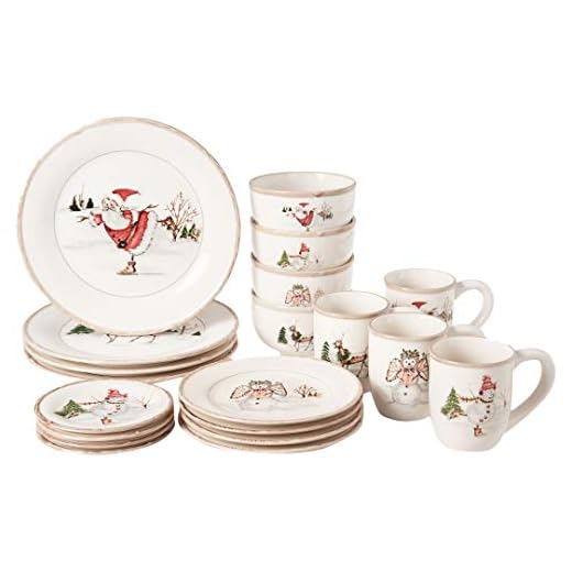 American Atelier Christmas Dinnerware Set