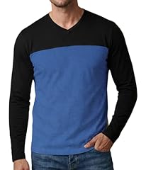 Mens 2 Tone Long Sleeves - Denim Blue