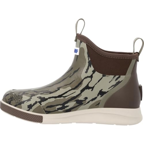Image of XTRATUF 6 inch Men's Ankle Deck Boot Sport - 30% Lighter, 100% Waterproof Rubber Fishing Footwear - Non-Marking, Slip-Resistant Outsole - Moisture-Wicking Liner