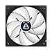 ARCTIC F12 PWM - 120 mm PWM Case Fan, PWM-Signal regulates Fan Speed, Quiet Motor, Computer, Fan Speed: 230-1350 RPM - Black/White