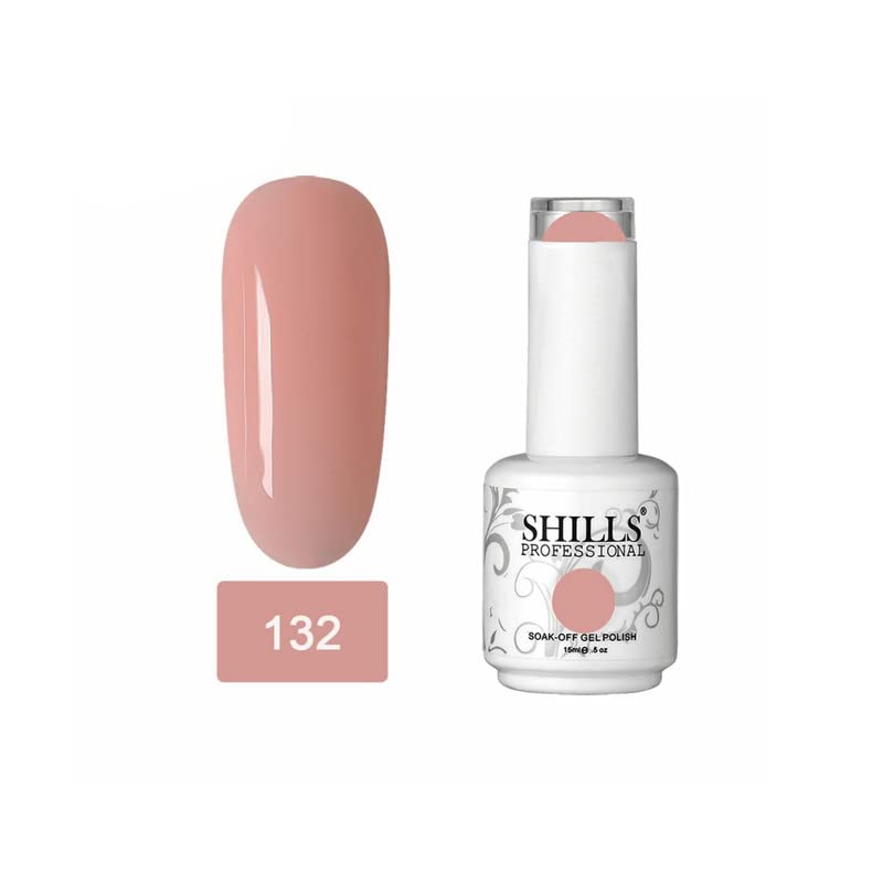 Image of SHILLS PROFESSIONAL Uv /Led Soak Off Glossy Finish Nail Polish Nail Art Nail Polish Color Shade 132, 15 Ml