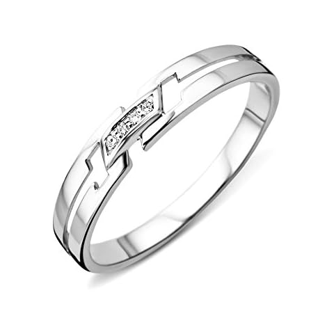 Anillo de oro blanco con diamante Miore MY004R2 Cover