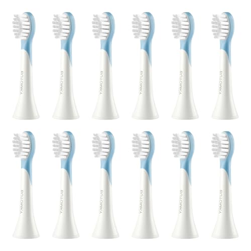 Electric Toothbrush Heads for Philips Sonicare Replacement Heads, 12 Pack Kids Sonicare Toothbrush Replacement Brush Heads Philips Sonicare A3 Sensitive Replacement Heads C2 C3 G2 G3, Blue -  BUTOMKY, BU-Kids7+-BU-12PC