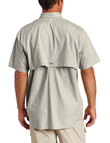 Columbia Men's Bonehead Short Sleeve Shirt, Fossil, 6X