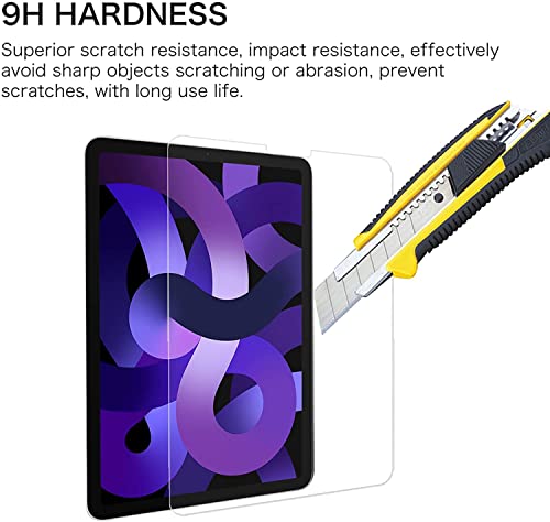 Image of TECHSHIELD Tempered Glass Screen Protector for iPad Air 5 /AIR 4 10.9 Inch (2020) / iPad Pro 11 Inch (2022 /2020 /2018) [9H Hardness /Case-Friendly]