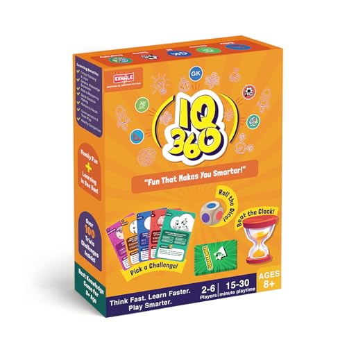 Image of Exhale Creative Activity Kits for Kids - Art & Craft, Jungle Explorer Game, Skills Play Busy Cube & Around The World Learning Game | Fun Educational Toys & Birthday Gifts for Kids (IQ 360 Trivia)
