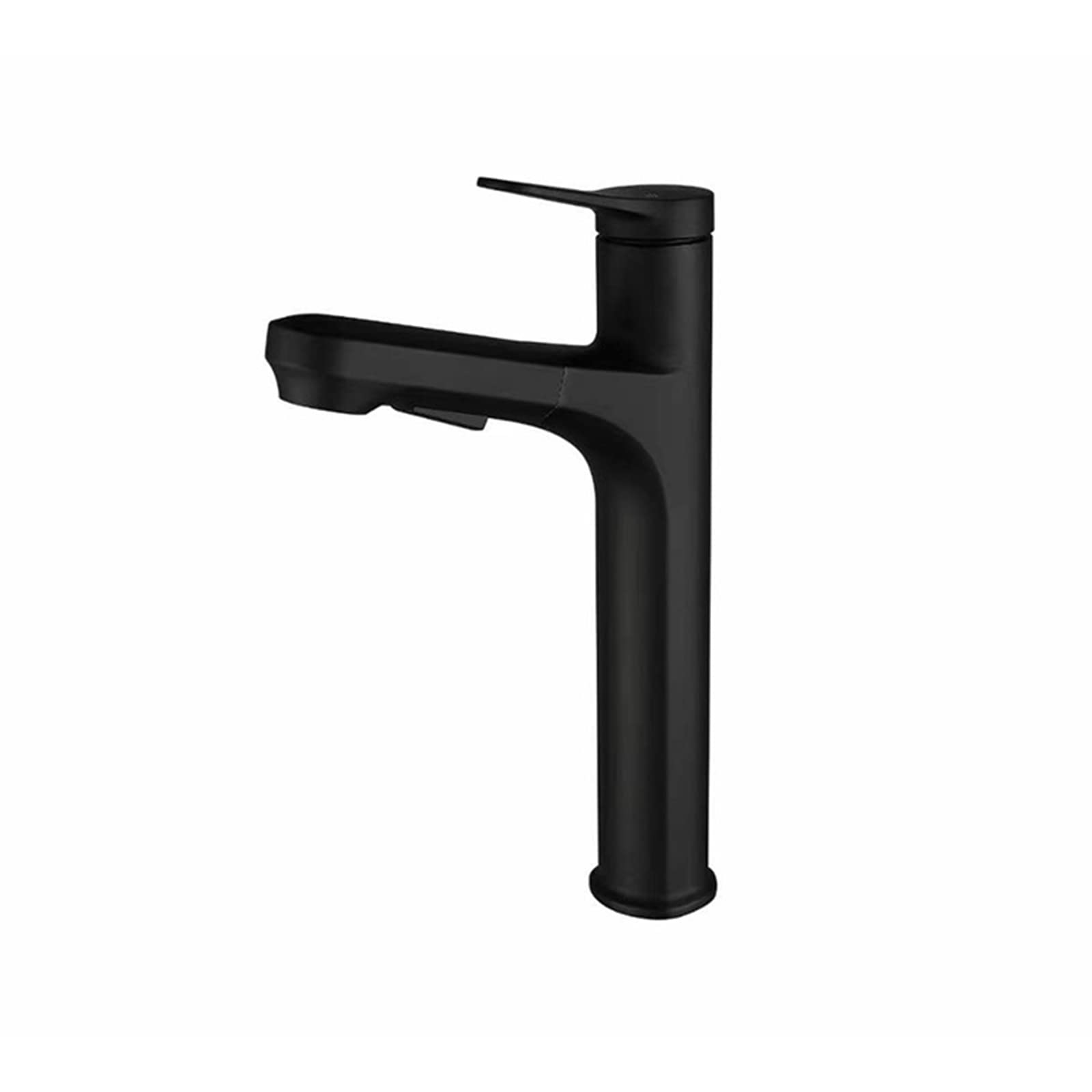 Wasserhahn Bad Ausziehbar Waschtischarmatur Hoch Waschtischarmatur mit Handbrause 2 Strahlarten Brause Waschbeckenarmatur Schwarz