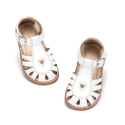 Image of Otter MOMO Girls Open Toe Princess Flat Sandals with Comfort Sole Summer Sandals