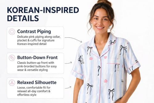 Image of MAU ANUBE Women's Cotton Korean 2pc Night Suit Set