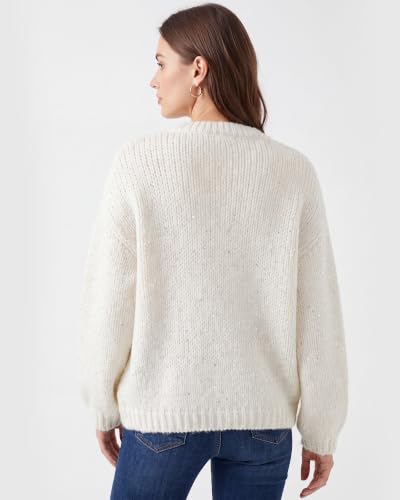 Softmuted Women's Oversized Cable Knit Sweaters 2026 Outfits Spangly White - image 3