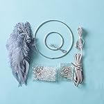 FANDOL DIY Dream Catcher Making Kit, Macrame Dream Catcher Craft Supplies for Kids Bedroom Wall Decor Nursery Baby Room Hanging Wedding Ornaments Party Handmade Gift (Grey) - Image 2