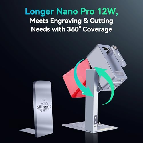 Image of Longer Nano Pro 12000mW Laser Engraver 5000mm /s High-Speed Laser Engraving and Cutter Precision 0.01 * 0.01mm CNC, DIY Laser Cutter and Engraver Machine for Wood, Metal, Paper, Acrylic, Leather, Glass