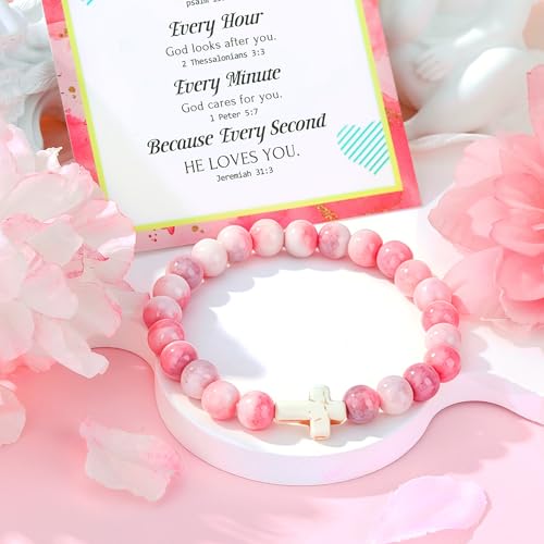 Image of Christian Gifts for Women Religious Gifts for Women Inspirational Catholic Gift for Woman Spiritual Bible Verse Accessories for Baptism Faith Based Jesus Gift Set Stuff for Teacher Mom Grandma Wife