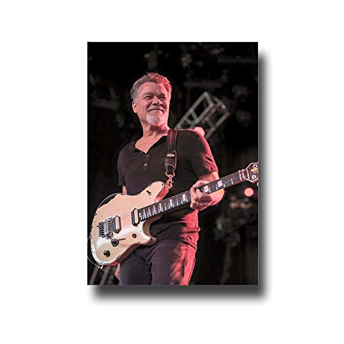 Xicplc Producer Eddie Van Halen Póster de pared con diseño de Eddie Van Halen Aesthetic Art Posters 61 x 91 cm, sin marco, sin marco
