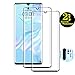 Produktbild QDADZD Panzerglas Schutzfolie für Huawei P30 Pro [2 Stück] [3D Curved Volle Bedeckung] [+Linse Schutzfolie] [Anti-Kratzer][Blasenfreie] Panzerglasfolie Displayschutzfolie für Huawei P30 Pro