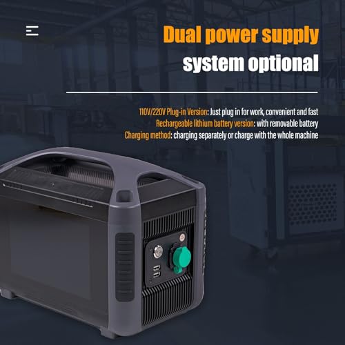 Image of Fiber Laser Engraver Portable Handheld 50W Fiber Laser Marking Machine Battery and Plug in Dual Power 100x100mm Engraving Area for Metal Non Metal Class 1 Laser Output Power 0.39mW