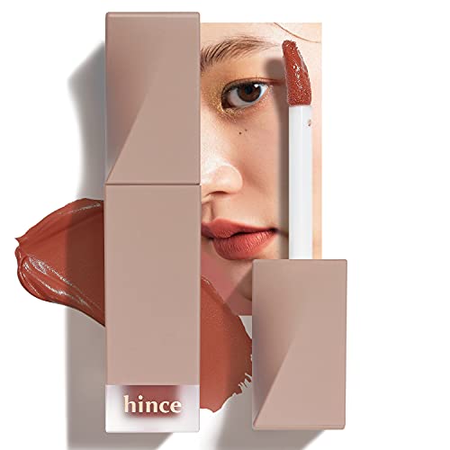 HINCE Mood Enhancer Liquid Velvet Matte Finish Quick Fixing Lip Lacquer 5g (OPEN DOOR) - High-Pigmented, Creamy Liquid Lipstick, No Fading Non-Stick Lipstick