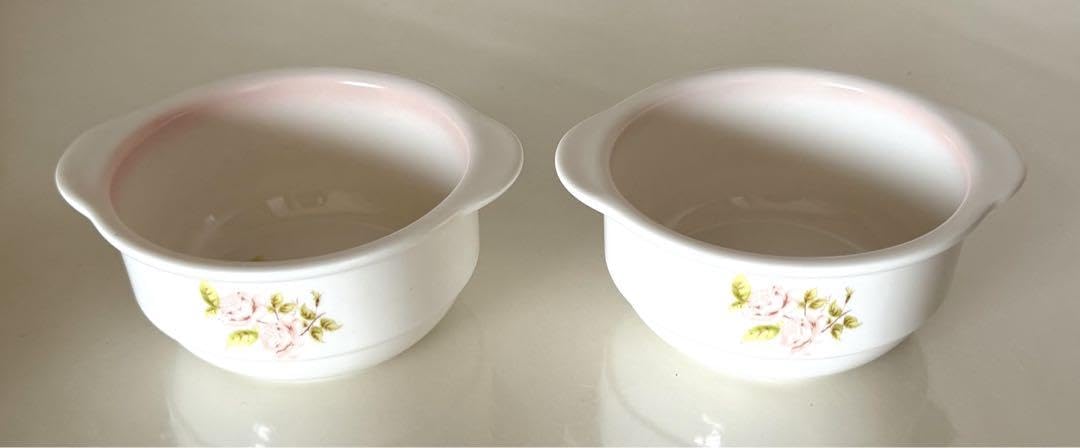 Iman Diana Rose Ceramic Round Au Gratin Dish Set of 2
