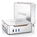 WiFi/WLAN günstig Kaufen-NiPoGi GK3 Plus Mini PC ?indows 11, Ιntel Alder Lake-N95(bis zu 3,40 GHz), 16GB DDR4 512GB M.2 SSD Mini Desktop Computer, 2X HDMI, 4K UHD Triple Display, Dual WiFi, Micro PC mit VESA für Büro/Heim.