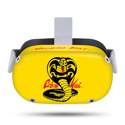 Head Case Designs Officially Licensed Cobra Kai Logo Iconic Vinyl Sticker Skin Decal Cover Compatible with Meta Quest 2