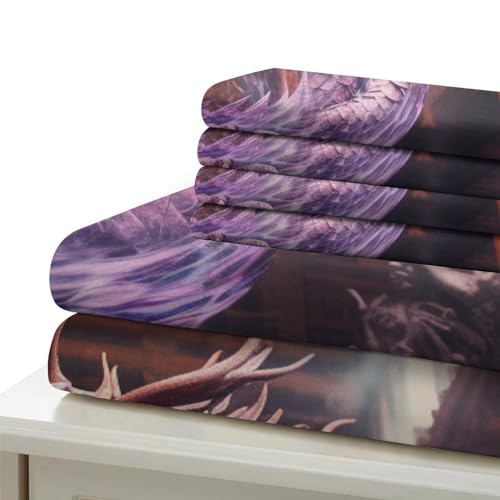 Housse de couette dragon 3D en microfibre pour en finir avec la couette qui glisse - 6