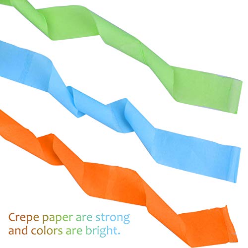 Crepe Streamer 12 Colors Party Streamers 1.77 In X 82 Ft Assorted Crepe Paper Roll For Birthday Party, Family Gathering, Graduation Ceremony Decor And Crafts #TOP4