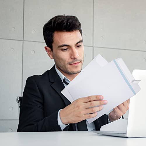 300 Pcs 9 X 12 Security Catalog Mailing Envelopes With Strong Peel And Seal Flap Booklet Envelope White Self Adhesive Catalog Envelopes For Secure Mailing Catalogs Reports Brochures Invitations #TOP6