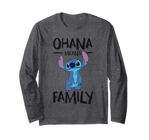 T-shirt manches longues Stitch Ohana pour célébrer l'amour de la famille au quotidien