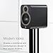 Q Acoustics 3020c Bookshelf Speakers Pair Satin Black - 2-Way Reflex Enclosure Type, 4.75