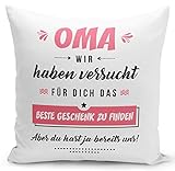 Kissen mit Sprüchen: Unsere Kissen schmücken jede Couch, jedes Sofa im Wohnzimmer oder das Bett im Schlafzimmer. Unsere Sprüche Kissen sind ein Geschenk mit viel Nachhaltigkeit, Spaß und Freude. Immer eine schöne Geschenkidee für Freunde, Freundin, Freund, Mama, Papa, Frau, Männer oder Deinen Lieblingsmensch.