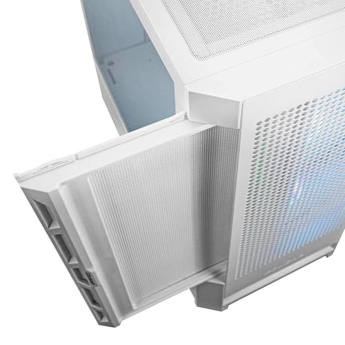 Image of Cougar Gaming Duoface Mid Tower Case Series, Supporting 390mm Graphics Card, Incredible RGB Lighting, Two Distinct Front Panels, Mesh and Tempered Glass (Duoface RGB - White)