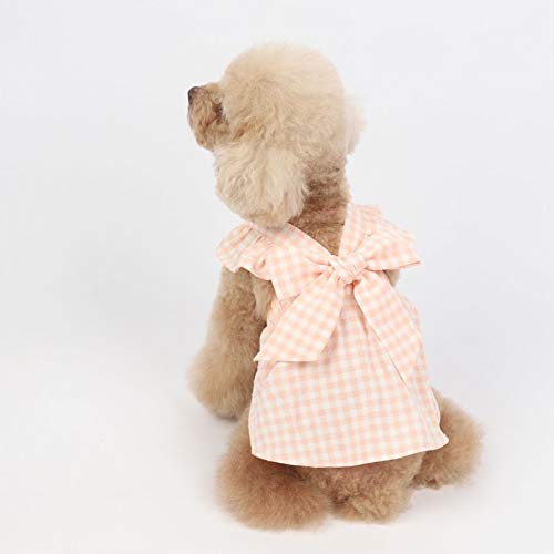 Fegoclt Summer Dog Dress Cats Puppy Small Dog Skirt Cute Bowknot Pet Dresses Doggie Chihuahua Pomeranian Shih Tzu Clothing Apparel Xxs (Color : Purple, Size : Xxx-Large) #TOP4