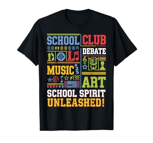 School Spirit Unleashed for Creative Kids T-Shirt