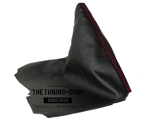 The Tuning-Shop Ltd for Toyota Gt-86 Subaru BRZ 2012-2016 E Brake Boot Black Leather with Red Stitching