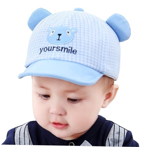 BESPORTBLE 1 Gorra De Playa con Visera De Dibujos Animados Gorro para Bebé con Orejas Gorro Protector Solar para Gorro Azul para