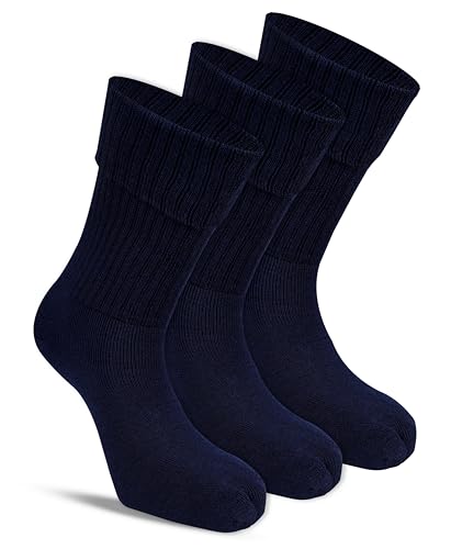 Image of RC. ROYAL CLASS Women Woolen Winter Wear Thermal Thumb Socks, Calf Length Terry Thick Towel Cushioned, Warm & Cozy Thermal Thumb Socks For Women (Pack of 3 Pairs)