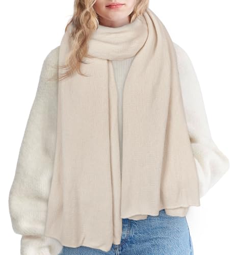 CoCozy Womens Winter Scarf Long Soft Chunky Scarves Warm Blanket Oversized Shawl Wraps,E-Beige