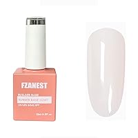 Vista 13 de FZANEST - Gel de base de goma para uñas, esmalte de uñas de gel transparente de formación, capa base de goma elástica, gel de extensión en una