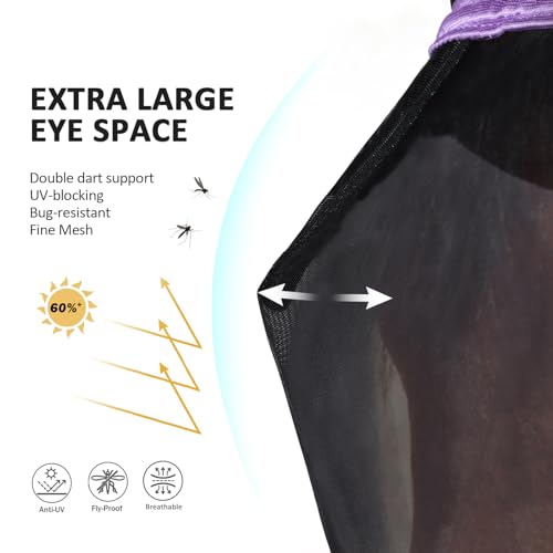 Harrison Howard CareMaster Pro Luminous Horse Máscara facial completa para olhos grandes nariz longo