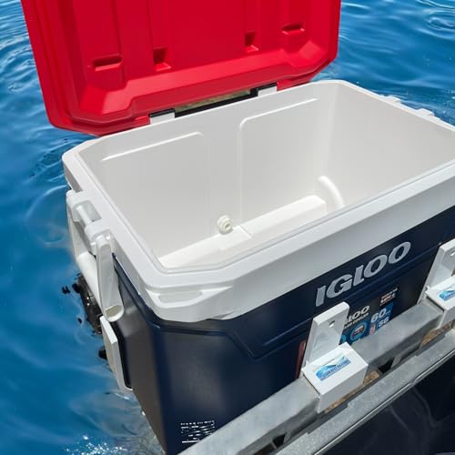 PONTOON BOAT SOLUTIONS, Pontoon Boat Super Cooler Solution with Storage Rack